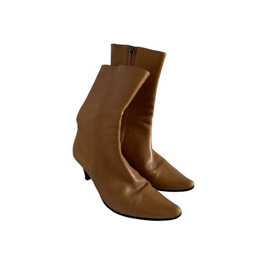 Roberto Del Carlo vinytage real leather tan boots